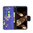 Coque Portefeuille Papillon Livre Cuir Etui Clapet L07 pour Apple iPhone 15 Plus Bleu Royal Petit