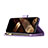 Coque Portefeuille Papillon Livre Cuir Etui Clapet L08 pour Apple iPhone 15 Violet Petit