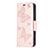 Coque Portefeuille Papillon Livre Cuir Etui Clapet L09 pour Apple iPhone 15 Plus Rose Petit