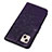 Coque Portefeuille Papillon Livre Cuir Etui Clapet L10 pour Apple iPhone 14 Plus Violet Petit