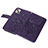 Coque Portefeuille Papillon Livre Cuir Etui Clapet L10 pour Apple iPhone 14 Plus Violet Petit