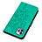 Coque Portefeuille Papillon Livre Cuir Etui Clapet L10 pour Apple iPhone 14 Pro Max Vert Petit