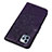 Coque Portefeuille Papillon Livre Cuir Etui Clapet L10 pour Apple iPhone 14 Pro Violet Petit