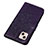 Coque Portefeuille Papillon Livre Cuir Etui Clapet L10 pour Apple iPhone 15 Violet Petit