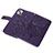 Coque Portefeuille Papillon Livre Cuir Etui Clapet L10 pour Apple iPhone 15 Violet Petit