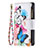 Coque Portefeuille Papillon Livre Cuir Etui Clapet pour Apple iPhone 14 Pro Max Rose Petit