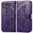 Coque Portefeuille Papillon Livre Cuir Etui Clapet pour Asus ROG Phone 7 Pro Violet