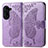 Coque Portefeuille Papillon Livre Cuir Etui Clapet pour Asus ZenFone 10 Violet Clair