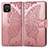 Coque Portefeuille Papillon Livre Cuir Etui Clapet pour Google Pixel 4 Or Rose