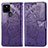 Coque Portefeuille Papillon Livre Cuir Etui Clapet pour Google Pixel 5 Violet