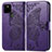 Coque Portefeuille Papillon Livre Cuir Etui Clapet pour Google Pixel 5a 5G Violet