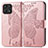 Coque Portefeuille Papillon Livre Cuir Etui Clapet pour Huawei Honor X30i Or Rose