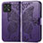 Coque Portefeuille Papillon Livre Cuir Etui Clapet pour Huawei Honor X30i Violet