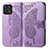 Coque Portefeuille Papillon Livre Cuir Etui Clapet pour Huawei Honor X30i Violet Clair