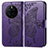 Coque Portefeuille Papillon Livre Cuir Etui Clapet pour Huawei Mate 50 Violet