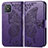 Coque Portefeuille Papillon Livre Cuir Etui Clapet pour Huawei Nova 8 SE 4G Violet