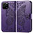 Coque Portefeuille Papillon Livre Cuir Etui Clapet pour Huawei Nova Y61 Violet