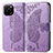 Coque Portefeuille Papillon Livre Cuir Etui Clapet pour Huawei Nova Y61 Violet Clair