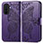 Coque Portefeuille Papillon Livre Cuir Etui Clapet pour Huawei Nova Y70 Plus Violet