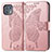 Coque Portefeuille Papillon Livre Cuir Etui Clapet pour Motorola Moto Edge 20 Lite 5G Rose