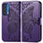 Coque Portefeuille Papillon Livre Cuir Etui Clapet pour Motorola Moto Edge (2021) 5G Violet