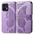 Coque Portefeuille Papillon Livre Cuir Etui Clapet pour Motorola Moto Edge 40 Pro 5G Violet Clair