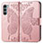 Coque Portefeuille Papillon Livre Cuir Etui Clapet pour Motorola Moto Edge S30 5G Rose