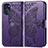 Coque Portefeuille Papillon Livre Cuir Etui Clapet pour Motorola Moto G 5G (2022) Violet