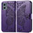 Coque Portefeuille Papillon Livre Cuir Etui Clapet pour Motorola Moto G 5G (2023) Violet