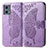 Coque Portefeuille Papillon Livre Cuir Etui Clapet pour Motorola Moto G 5G (2023) Violet Clair