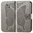 Coque Portefeuille Papillon Livre Cuir Etui Clapet pour Motorola Moto G Power (2021) Gris