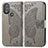 Coque Portefeuille Papillon Livre Cuir Etui Clapet pour Motorola Moto G Power (2022) Gris