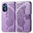 Coque Portefeuille Papillon Livre Cuir Etui Clapet pour Motorola Moto G Stylus (2022) 4G Violet Clair