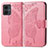 Coque Portefeuille Papillon Livre Cuir Etui Clapet pour Motorola Moto G14 Rose Rouge