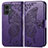 Coque Portefeuille Papillon Livre Cuir Etui Clapet pour Motorola Moto G14 Violet