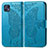 Coque Portefeuille Papillon Livre Cuir Etui Clapet pour Motorola Moto G50 5G Bleu