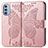 Coque Portefeuille Papillon Livre Cuir Etui Clapet pour Motorola Moto G51 5G Petit