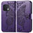 Coque Portefeuille Papillon Livre Cuir Etui Clapet pour OnePlus 10 Pro 5G Violet