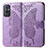 Coque Portefeuille Papillon Livre Cuir Etui Clapet pour OnePlus 9 Pro 5G Violet Clair