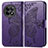 Coque Portefeuille Papillon Livre Cuir Etui Clapet pour OnePlus Ace 2 5G Violet