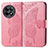 Coque Portefeuille Papillon Livre Cuir Etui Clapet pour OnePlus Ace 2 Pro 5G Rose Rouge