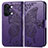 Coque Portefeuille Papillon Livre Cuir Etui Clapet pour OnePlus Ace 2V 5G Violet