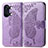 Coque Portefeuille Papillon Livre Cuir Etui Clapet pour OnePlus Nord 3 5G Violet Clair