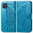 Coque Portefeuille Papillon Livre Cuir Etui Clapet pour Oppo A16e Bleu