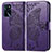 Coque Portefeuille Papillon Livre Cuir Etui Clapet pour Oppo A16s Violet