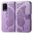 Coque Portefeuille Papillon Livre Cuir Etui Clapet pour Oppo A54 4G Violet Clair