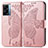 Coque Portefeuille Papillon Livre Cuir Etui Clapet pour Oppo A57 5G Rose