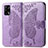 Coque Portefeuille Papillon Livre Cuir Etui Clapet pour Oppo A74 4G Violet Clair