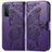 Coque Portefeuille Papillon Livre Cuir Etui Clapet pour Oppo A74 5G Violet