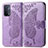 Coque Portefeuille Papillon Livre Cuir Etui Clapet pour Oppo A74 5G Violet Clair